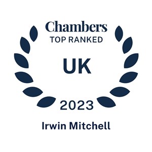 Logo - Chambers top ranked UK 2023 Irwin Mitchell