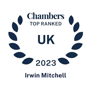 Logo - Chambers top ranked UK 2023 Irwin Mitchell